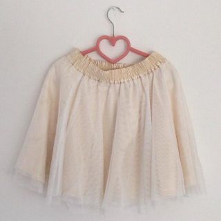 チュールミニスカート