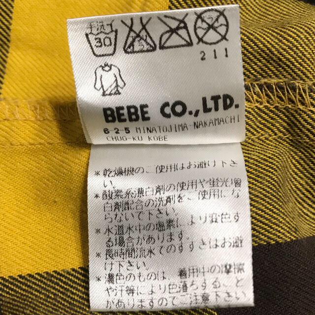 BeBe(ベベ)のbebe   95cm   シャツ キッズ/ベビー/マタニティのキッズ服男の子用(90cm~)(ブラウス)の商品写真