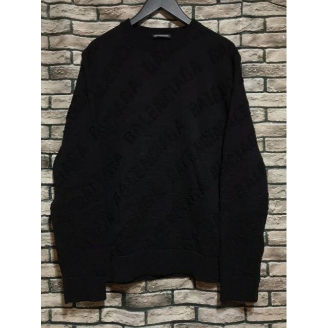 希少 黒入荷! Balenciaga - バレンシアガ☆20SSロゴクルーネック