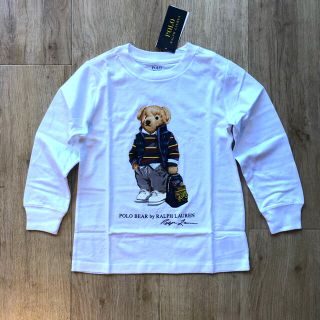 ラルフローレン(Ralph Lauren)のNew Arrival ★新着　ポロベア  白　長袖Tシャツ　ロンT 110㎝ (Tシャツ/カットソー)