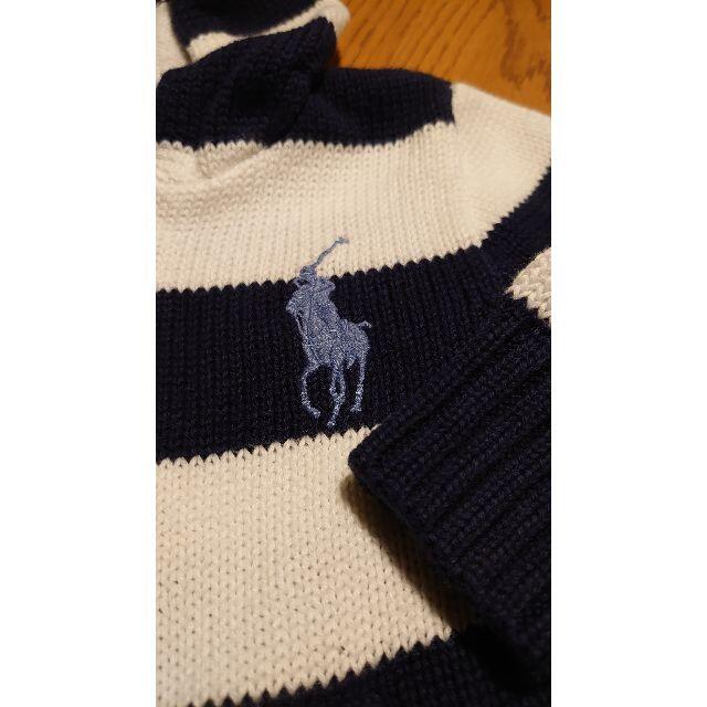 Ralph Lauren(ラルフローレン)のPOLO　ラルフローレン　ニットパーカー　80㎝ キッズ/ベビー/マタニティのベビー服(~85cm)(ジャケット/コート)の商品写真