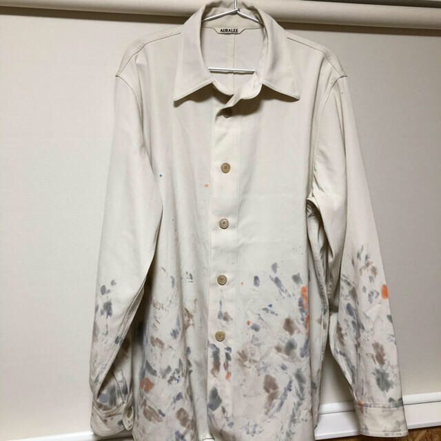 AURALEE 20aw HAND PAINTED SHIRTS