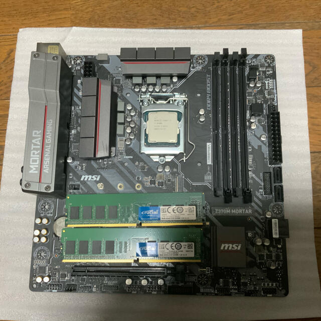 i7 8700k、マザーボード・メモリセット