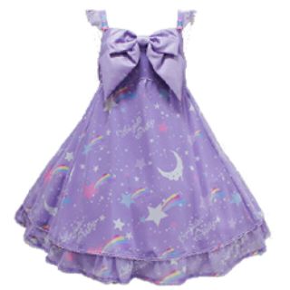 アンジェリックプリティー(Angelic Pretty)のdream sky ラベンダー(ひざ丈ワンピース)