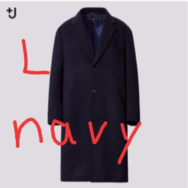 UNIQLO +J カシミヤブレンドオーバーサイズチェスターコート メンズのジャケット/アウター(チェスターコート)の商品写真