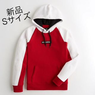 ホリスター(Hollister)の新品★ ホリスター HOLLISTER ボックスロゴ フーディー パーカー S (パーカー)