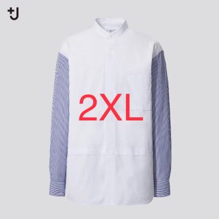 ユニクロ(UNIQLO)の＋J　スーピマコットン　スタンドカラーストライプシャツ(シャツ)