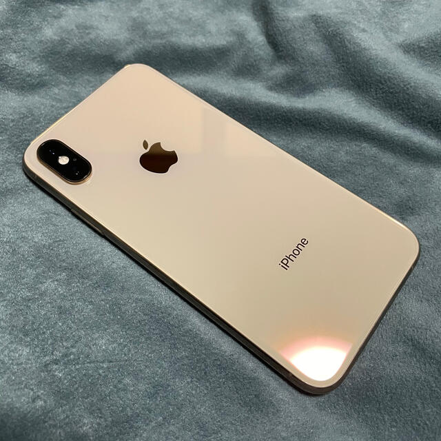 スマートフォン/携帯電話iPhone XS 256GB ゴールド SIMフリー バッテリー100%