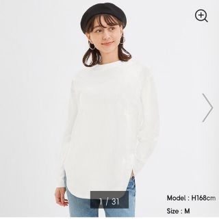 ジーユー(GU)の【み様専用】GU ロングスリーブT オフホワイト(Tシャツ(長袖/七分))