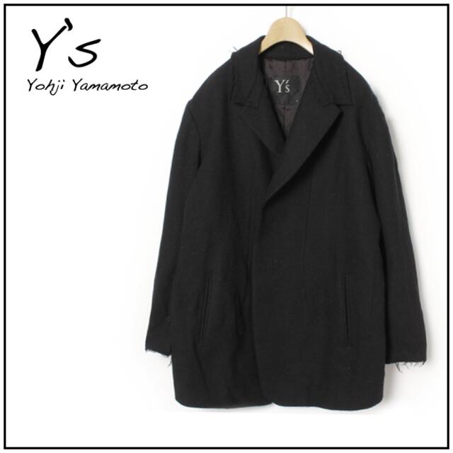 39sのY【美品】Y's ワイズ ジャケット コート 黒 S