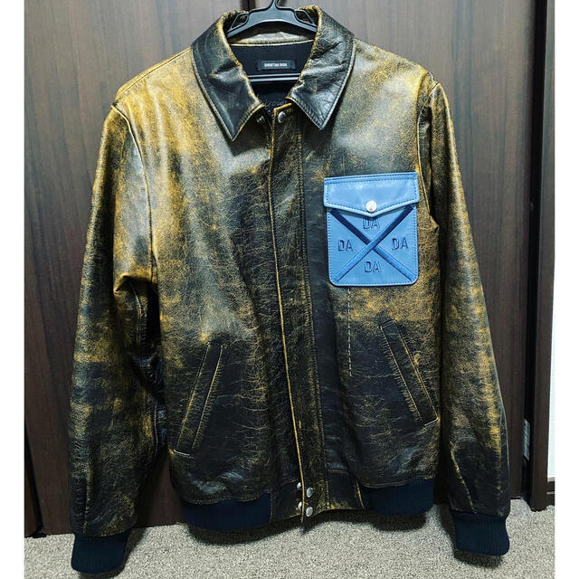 CHRISTIAN DADA(クリスチャンダダ)のクリスチャンダダシングルライダース　サイズ48美品 メンズのジャケット/アウター(ライダースジャケット)の商品写真