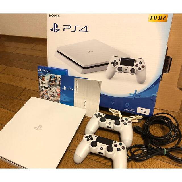 ps4 pro 1TB コントローラー2つ、モニター付き！