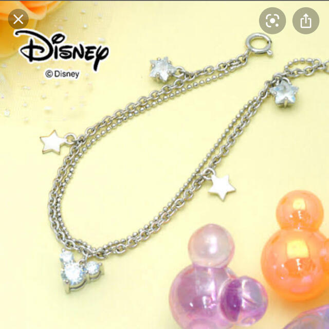 Disney(ディズニー)のDisney/ディズニー@ミッキー silver925×ジルコニア ブレスレット レディースのアクセサリー(ブレスレット/バングル)の商品写真