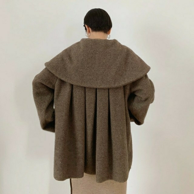 STUDIOUS(ステュディオス)の【新品】CLANE クラネ / BIG COLLAR FLARE COAT レディースのジャケット/アウター(その他)の商品写真