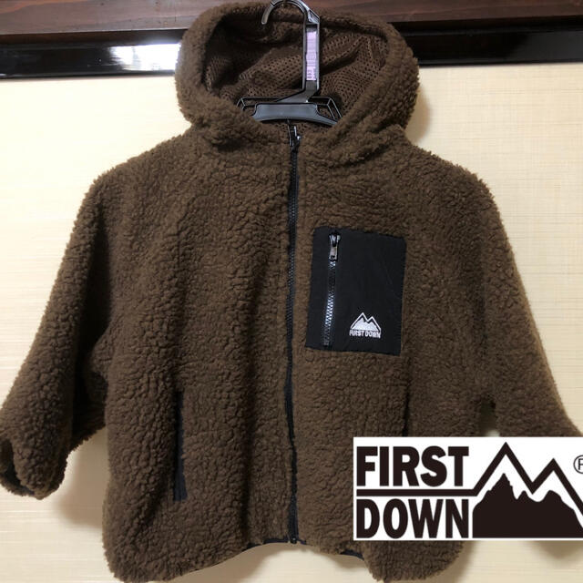 THE NORTH FACE(ザノースフェイス)のファーストダウンボアジャケットパーカー120 フリース キッズ/ベビー/マタニティのキッズ服男の子用(90cm~)(ジャケット/上着)の商品写真