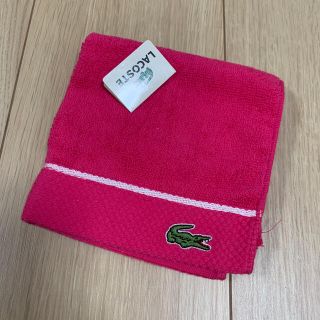 ラコステ(LACOSTE)のLACOSTE ハンカチ　ピンク(ハンカチ)