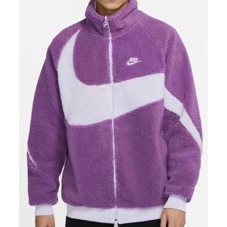 ナイキ(NIKE)の2XL NIKE  SWOOSH BOA JACKET ボアジャケット　パープル(ブルゾン)