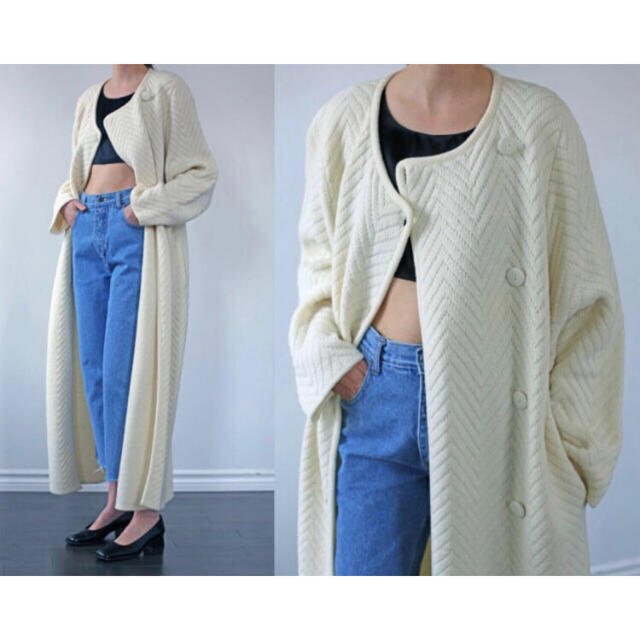 TODAYFUL(トゥデイフル)のvintage knit coat  レディースのジャケット/アウター(ニットコート)の商品写真