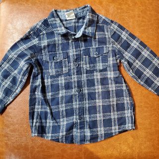 エイチアンドエム(H&M)の☆H&M チェックシャツ☆ 長袖 シャツ 70 74 子供服(シャツ/カットソー)