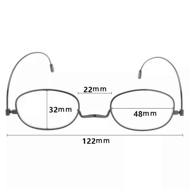 +1.0薄型リーディンググラス　ペーパーグラスタイプ　栞のような　老眼鏡　シニア レディースのファッション小物(サングラス/メガネ)の商品写真