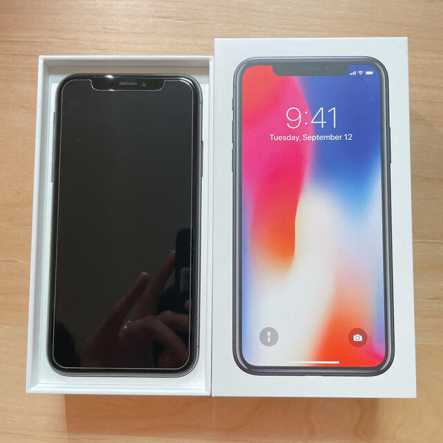 iPhoneX 64GB スペースグレイ　SIMフリー　本体