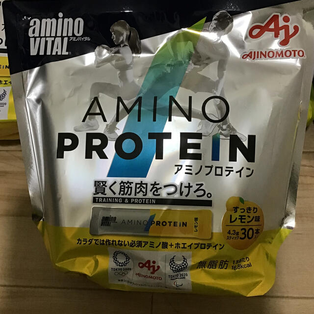 味の素(アジノモト)のアミノバイタル　アミノプロテイン　レモン味 食品/飲料/酒の健康食品(プロテイン)の商品写真