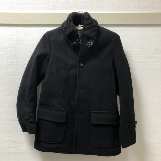 291295=HOMME コート 黒 新品未使用 - ピーコート