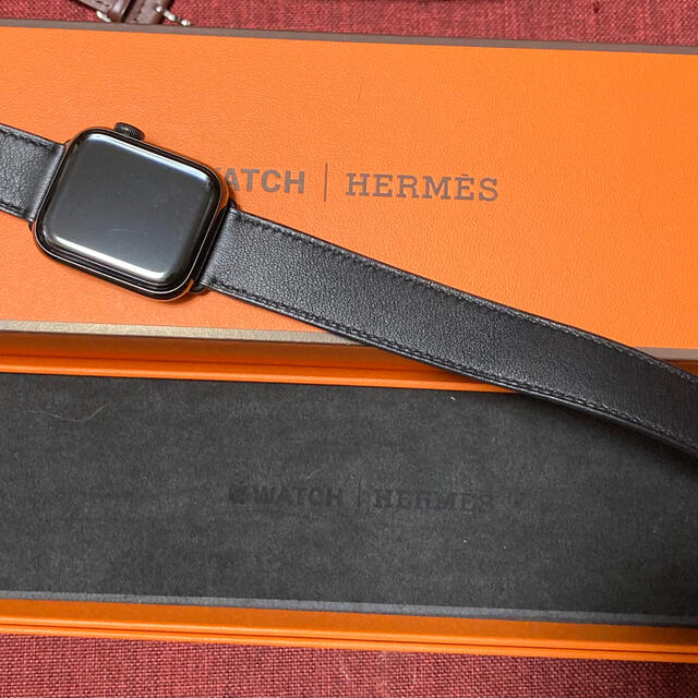 1426 Apple Watch エルメス　カザック　二重　HERMES レザー