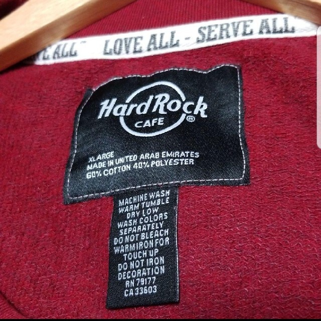 HARDROCKCAFE ハードロックカフェ トレーナー ビックロゴ 90s レディースのトップス(トレーナー/スウェット)の商品写真