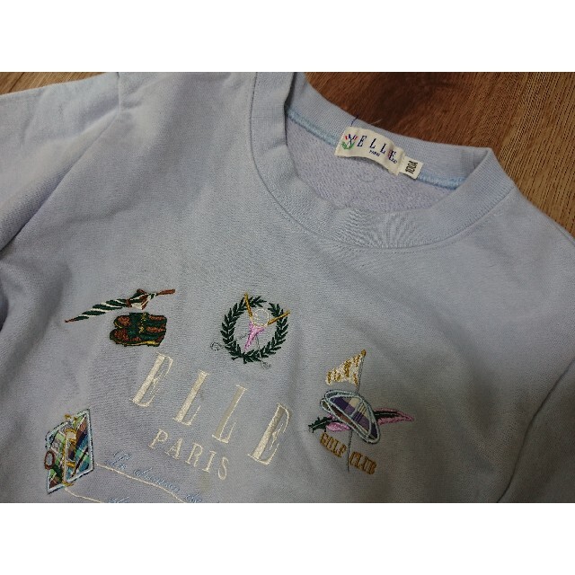 ELLE(エル)のELLE 刺繍トレーナー トップス キッズ/ベビー/マタニティのキッズ服女の子用(90cm~)(Tシャツ/カットソー)の商品写真