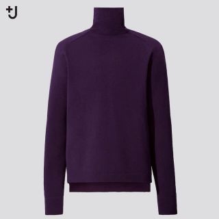 ユニクロ(UNIQLO)のサイズS UNIQLO +J ジルサンダー　メリノブレンドタートルネックセーター(ニット/セーター)