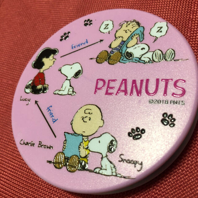 PEANUTS(ピーナッツ)のスヌーピー　両面コンパクトミラー レディースのファッション小物(ミラー)の商品写真