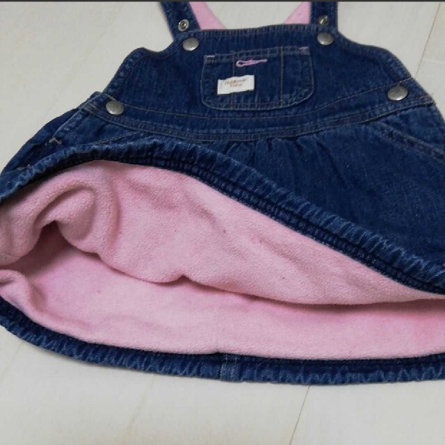 OshKosh(オシュコシュ)のジャンパースカート　裏起毛 キッズ/ベビー/マタニティのキッズ服女の子用(90cm~)(ワンピース)の商品写真