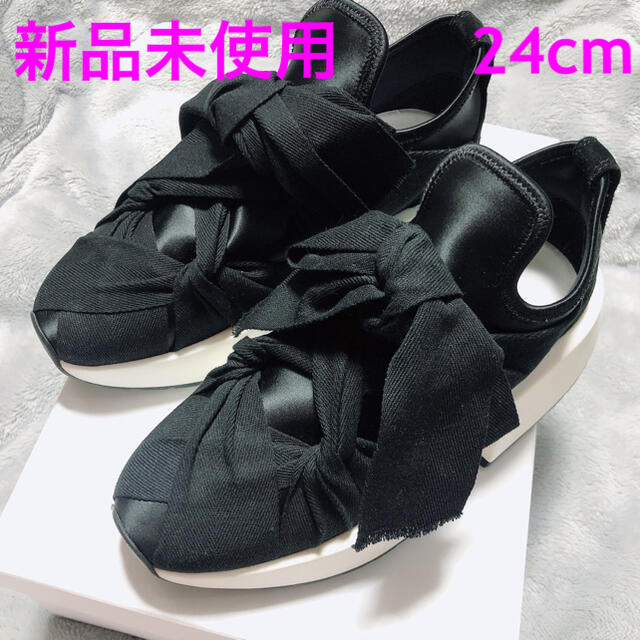 美品　MM6 Maison Margiela リボンスニーカーズ