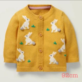 ボーデン(Boden)のmini boden ♡ カーディガン イエロー ウサギ 完売品(カーディガン)