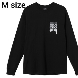 ステューシー(STUSSY)のレア CDG X Stussy Long Sleeve Mサイズ(Tシャツ/カットソー(七分/長袖))