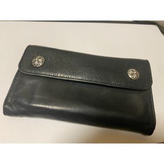 クロムハーツ(Chrome Hearts)のChrom hearts デストロイ　wave Wallet 財布(長財布)