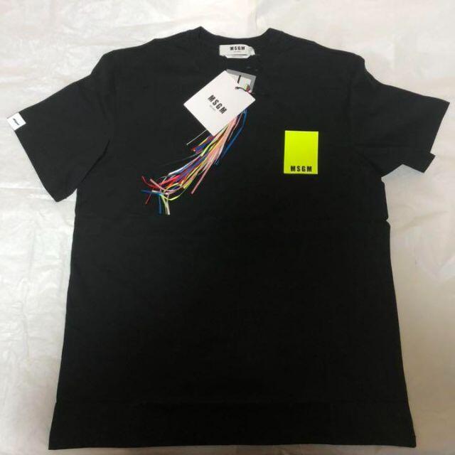 MSGM ネオン ロゴTシャツ XSサイズTシャツ/カットソー(半袖/袖なし)