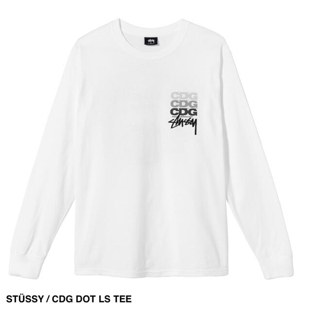 STUSSY - STÜSSY / CDG DOT LS TEE 白 XLの通販 by DG｜ステューシーならラクマ