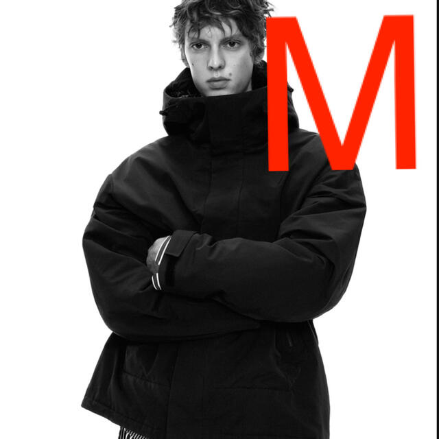 Jil Sander(ジルサンダー)のM UNIQLO +J ハイブリッドダウン オーバーサイズパーカ ダークグレー メンズのジャケット/アウター(ダウンジャケット)の商品写真