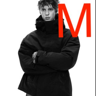 ジルサンダー(Jil Sander)のM UNIQLO +J ハイブリッドダウン オーバーサイズパーカ ダークグレー(ダウンジャケット)