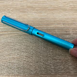 ラミー(LAMY)のLAMYラミーアルスター　ブルー系美品M万年筆(ペン/マーカー)