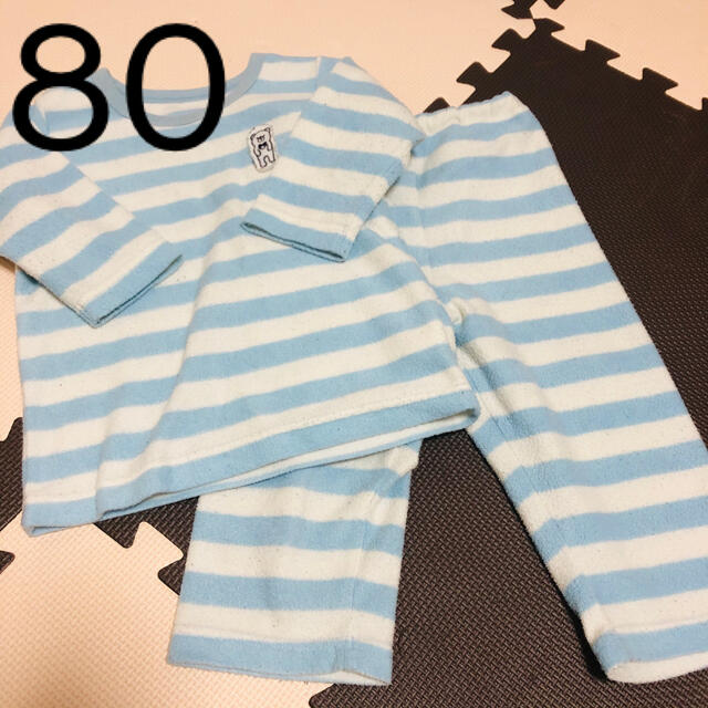 80cm▶︎男の子パジャマ キッズ/ベビー/マタニティのベビー服(~85cm)(パジャマ)の商品写真