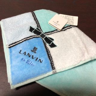 ランバンオンブルー(LANVIN en Bleu)のお値下げ❗️ランバン　ハンカチタオル　新品♪(ハンカチ)