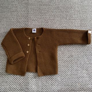 プチバトー(PETIT BATEAU)の【未使用に近い】80cmプチバトーカーディガン(カーディガン/ボレロ)