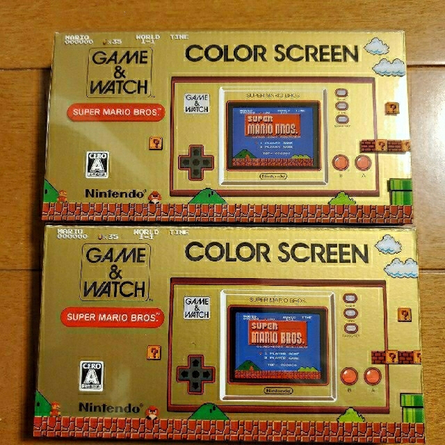 ゲームウオッチ スーパーマリオブラザーズ ゲームウォッチ 2台セット 大人も着やすいシンプルファッション 3360円引き ゲームウォッチ⭐︎ゲームウォッチ スーパーマリオBROS