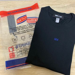 ロンハーマン(Ron Herman)の値下げ♡ WIND AND SEA Tシャツ　青ロゴ(Tシャツ/カットソー(半袖/袖なし))