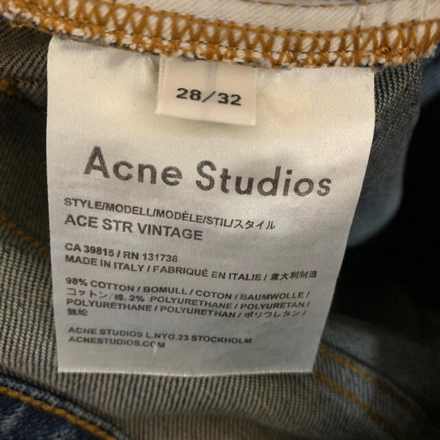 ACNE(アクネ)の【期間限定】AcneStudiosアクネ　デニム メンズのパンツ(デニム/ジーンズ)の商品写真