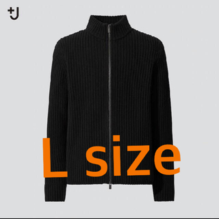UNIQLO +J ミドルゲージリブフルジップセーター Lサイズ