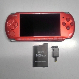 プレイステーションポータブル(PlayStation Portable)のPSP3000 ラディアント・レッド(携帯用ゲーム機本体)